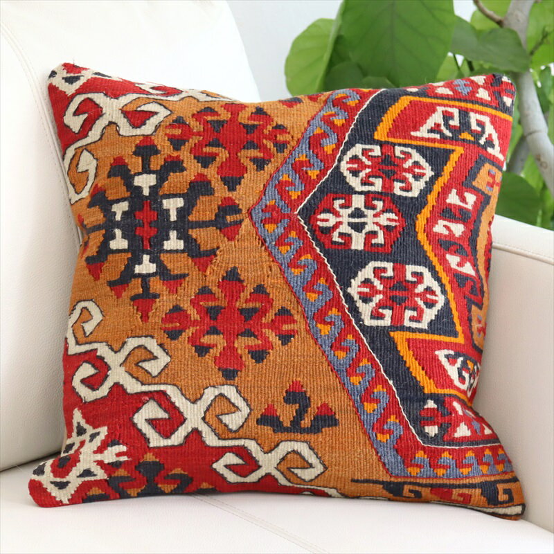 y15%OFFN[|ΏەizOld Kiilim Cushion I[hLNbVJo[ 40cm Be[W L܂hS JCZ `tJibg