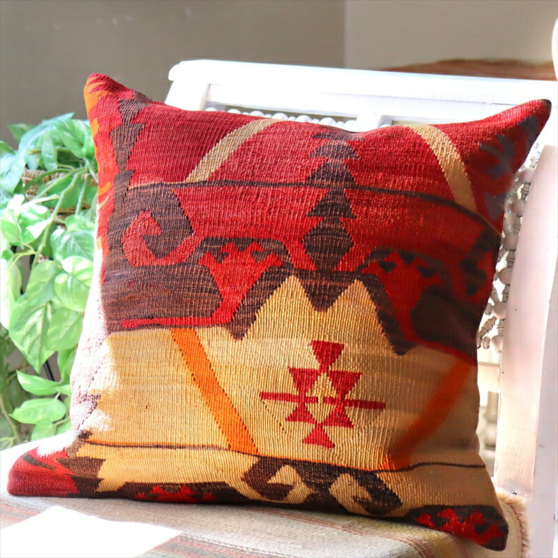 y15%OFFN[|ΏەizI[hLNbVJo[50~50cmKilim Cushion@G~_@̃`[t