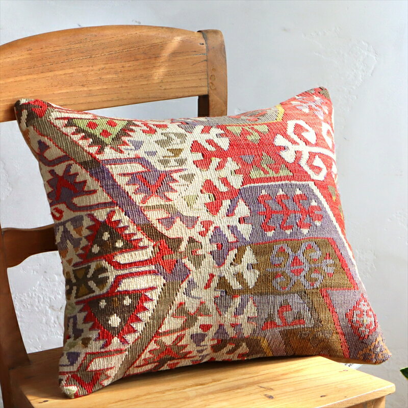 y15%OFFN[|ΏەizI[hLNbVJo[45cmETurkish Kilim CushionE41~48cmgR̃E[DL