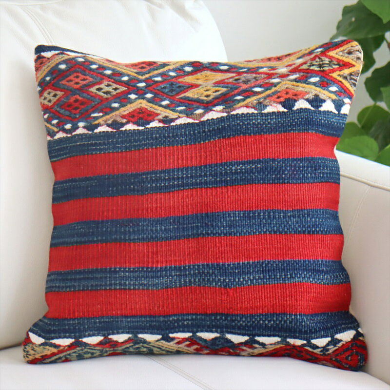 ������ɥ���� ���å���󥫥С�40cm������ Old Kilim Cushion �֥롼����å� ����ץ�ܡ�����&������