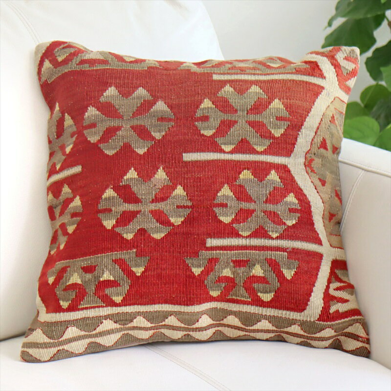 y15%OFFN[|ΏەizI[hL NbVJo[40cmTCY Old Kilim Cushion IIJ~̑