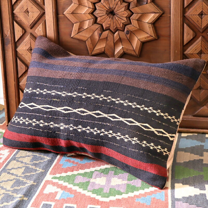 y15%OFFN[|ΏەizNbVJo[@I[hL@s[61~39cmAtV[ rbOs[ Turkish Old Kilim@Lumbar Pillow