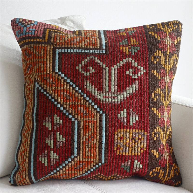 y15%OFFN[|ΏەizI[hLNbVJo[ 45cm Old Kilim Cushion bh&uE ԃ`[t