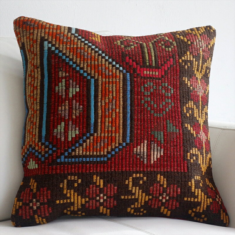 y15%OFFN[|ΏەizI[hLNbVJo[ 45cm Old Kilim Cushion bh&uE ԃ`[t