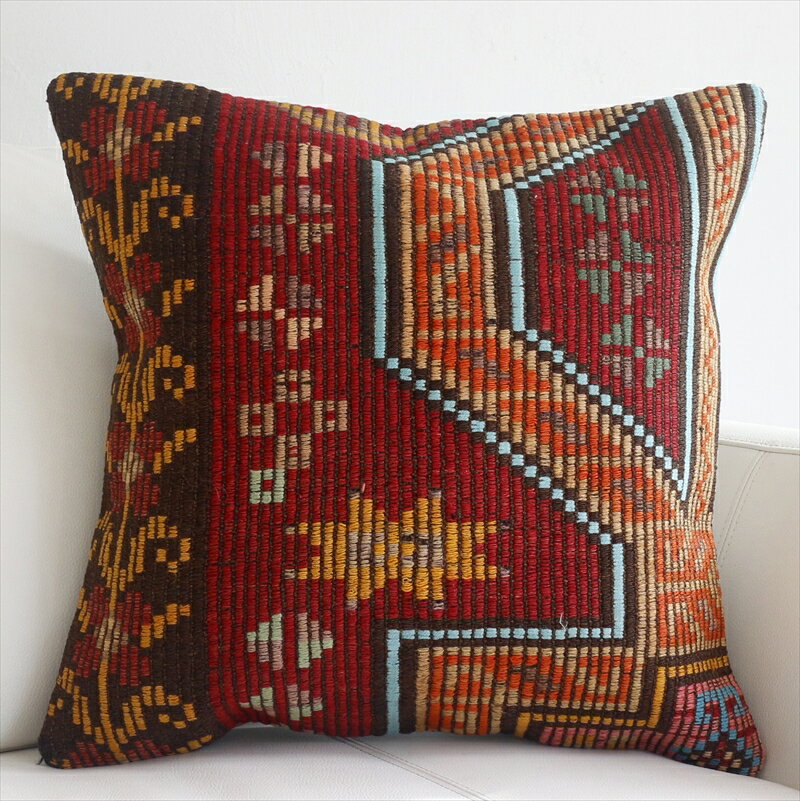 y15%OFFN[|ΏەizI[hLNbVJo[ 45cm Old Kilim Cushion bh&uE ԃ`[t