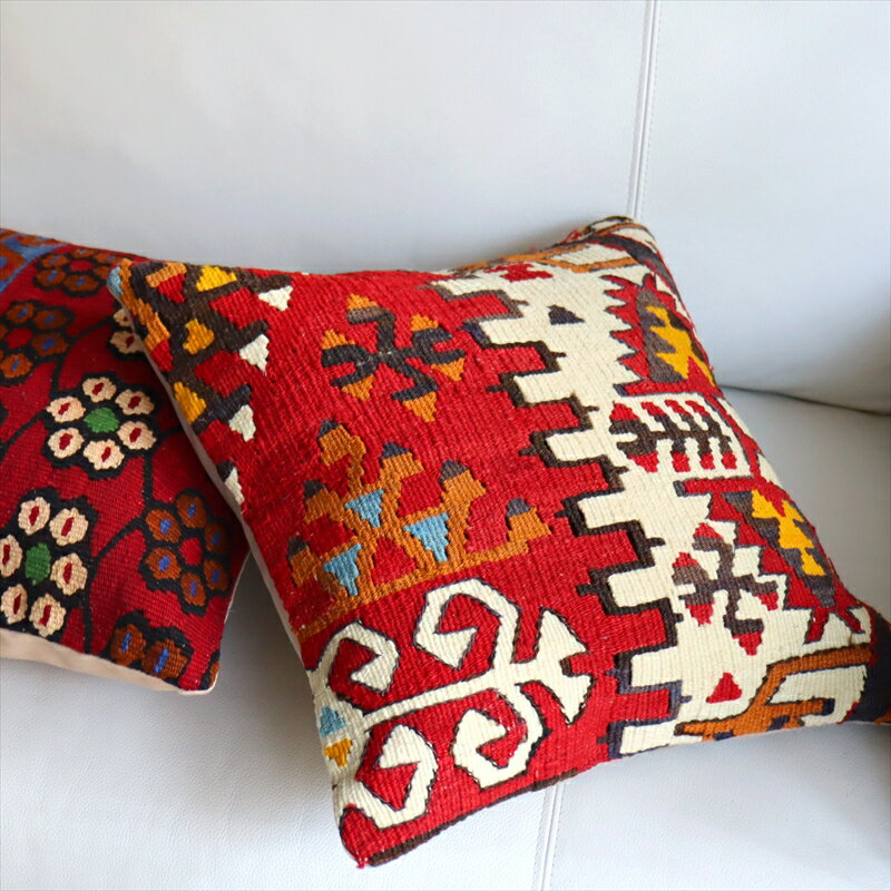 【15%OFFクーポン対象品】オールドキリム クッションカバー 40cmサイズ カイセリ チフカナット [2]