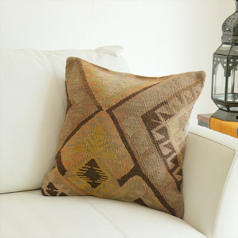 オールドキリム 40cm角クッションカバー 40×40cm カルス Old Kilim Cushion