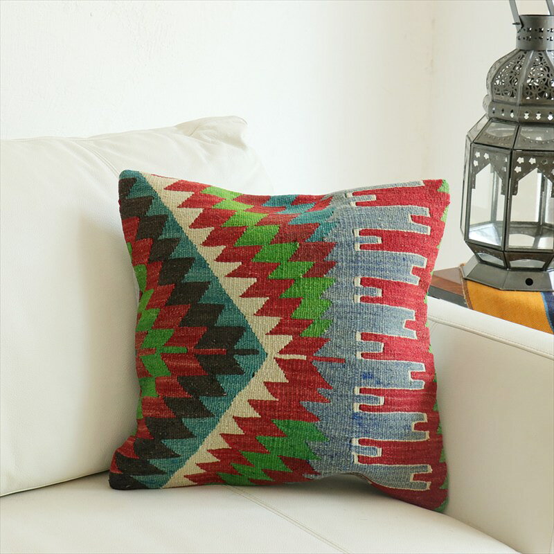 オールドキリム 40cm角クッションカバー 40×40cm エシュメ Old Kilim Cushion