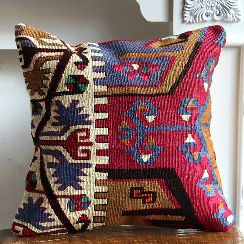 y15%OFFN[|ΏەizI[hLNbVJo[ 40cm /Old Kilim Cushion 鐅̃`[t