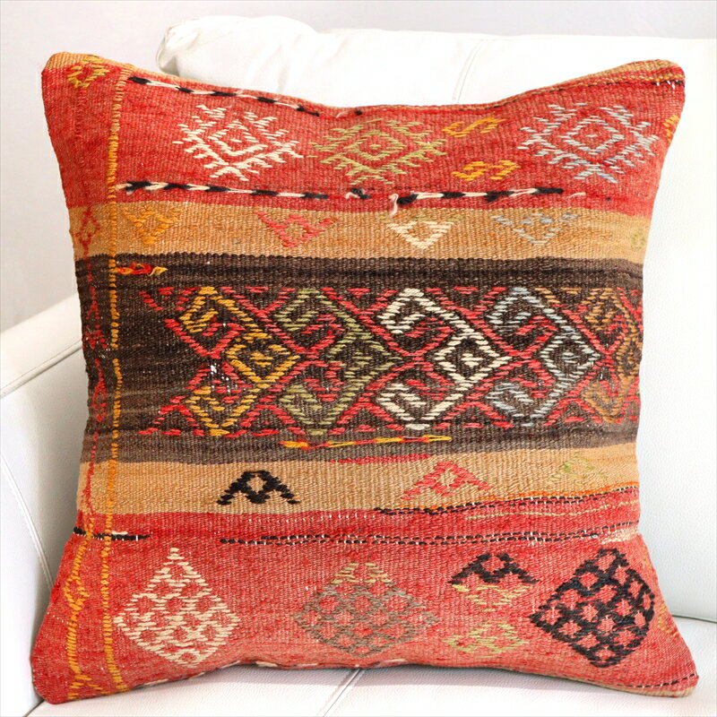 y15%OFFN[|ΏەizNbVJo[ 45~45cm L E[ Turkish Kilim Cushion [g bh WW