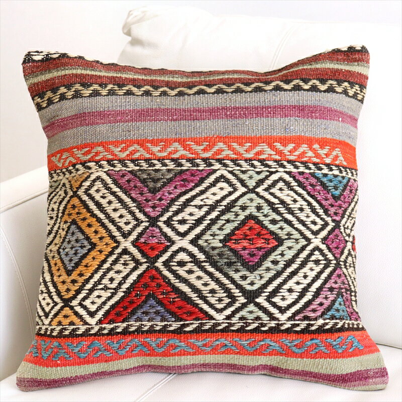 y15%OFFN[|ΏەizNbVJo[ 45~45cm L E[ Turkish Kilim Cushion oPXB {[_[ WW