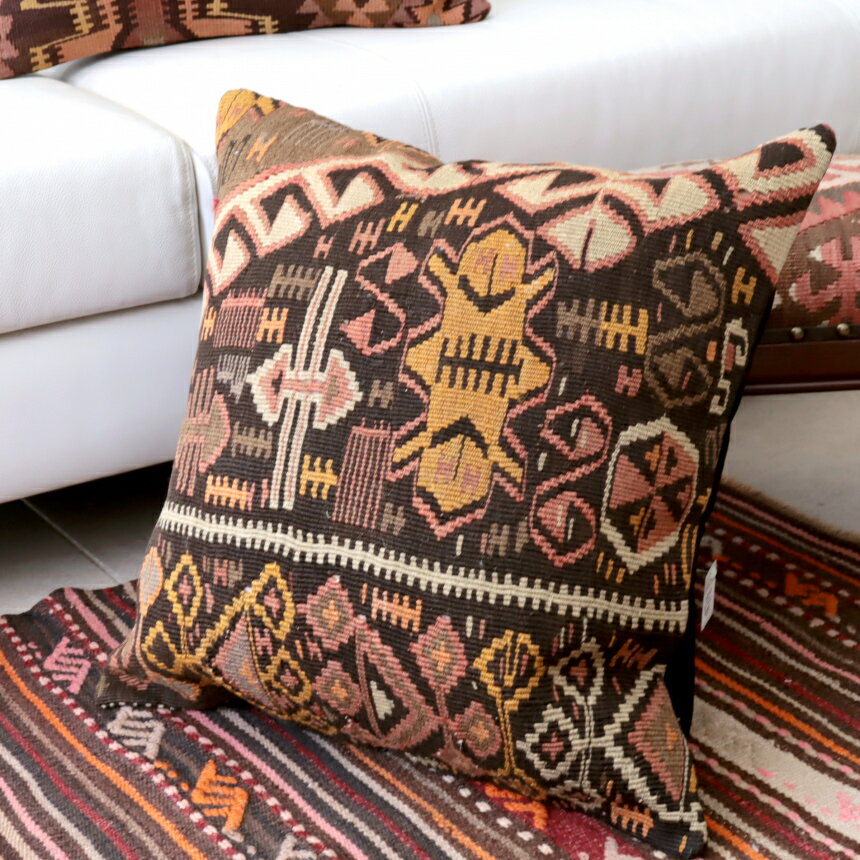 y15%OFFN[|ΏەizNbVJo[ 50cmTCY I[hL Be[W Old Kilim Cushion JX uE