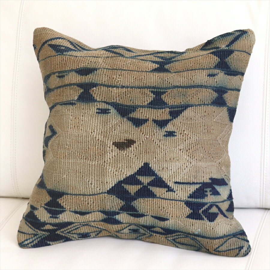 オールドキリム クッションカバー 40cm /Old Kilim Cushion アウトレット 難あり品