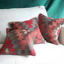 オールドキリムクッションカバー 40×40cm キリム ウール Turkish Kilim Cushion アウトレット 難あり品