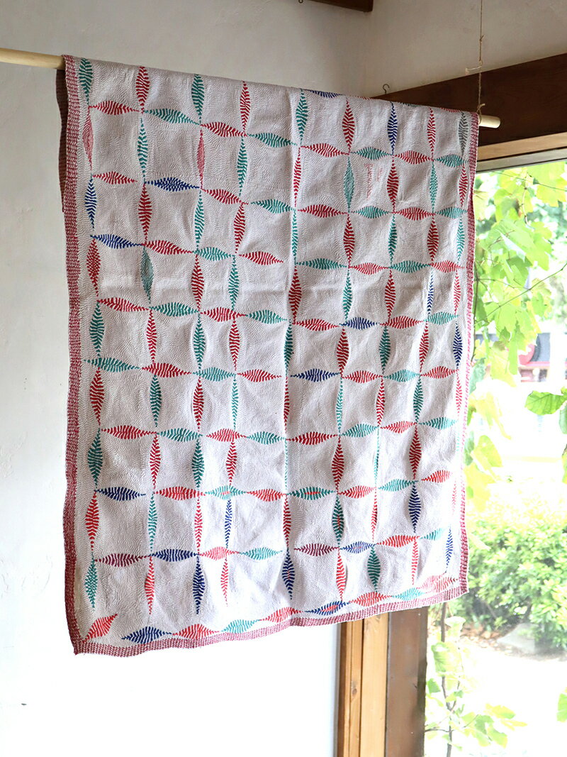 【10%OFFクーポン対象】インド カンタ刺繍...の紹介画像2