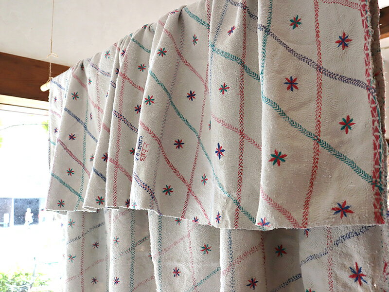 インド カンタ刺繍 パッチワーク/ラリーキルト...の紹介画像3