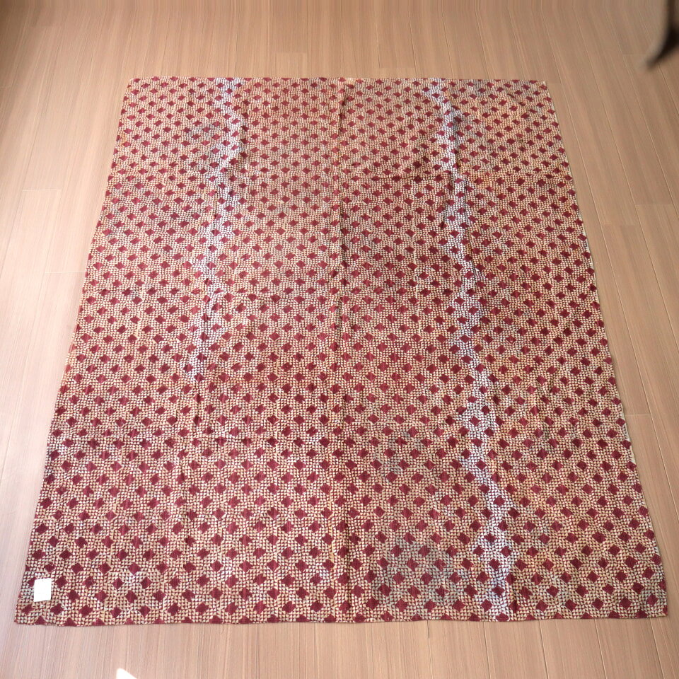 カンタ ラリーキルト 木版ブロックプリント225×174cmヴィンテージ カラムカーリ [2]