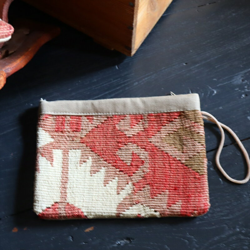 Rakuten - 【10%OFFクーポン対象】オールドキリム フラットポーチ シワス