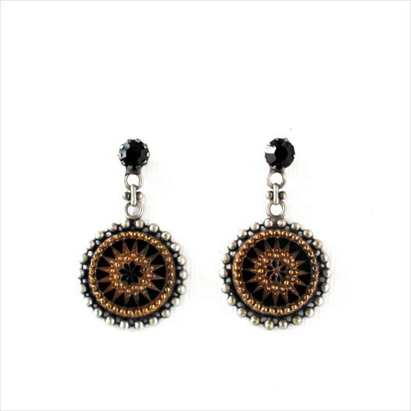 Rakuten - 【10%OFFクーポン対象】Vintage Beads Earing Egyptian Blackヴィンテージビーズピアス・エジプシャンブラック