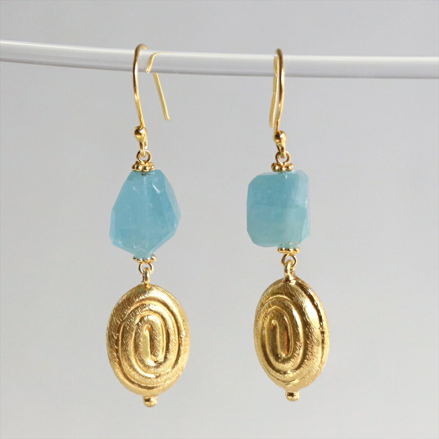Cubic Zirconia - 【10%OFFクーポン対象】Jaipur ジャイプール 天然石シルバーピアス カラーストーンブルークォーツピアス