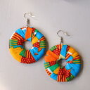 Ghana West African Fabric Earrings p[jgsAX AtJEK[ĩvgz