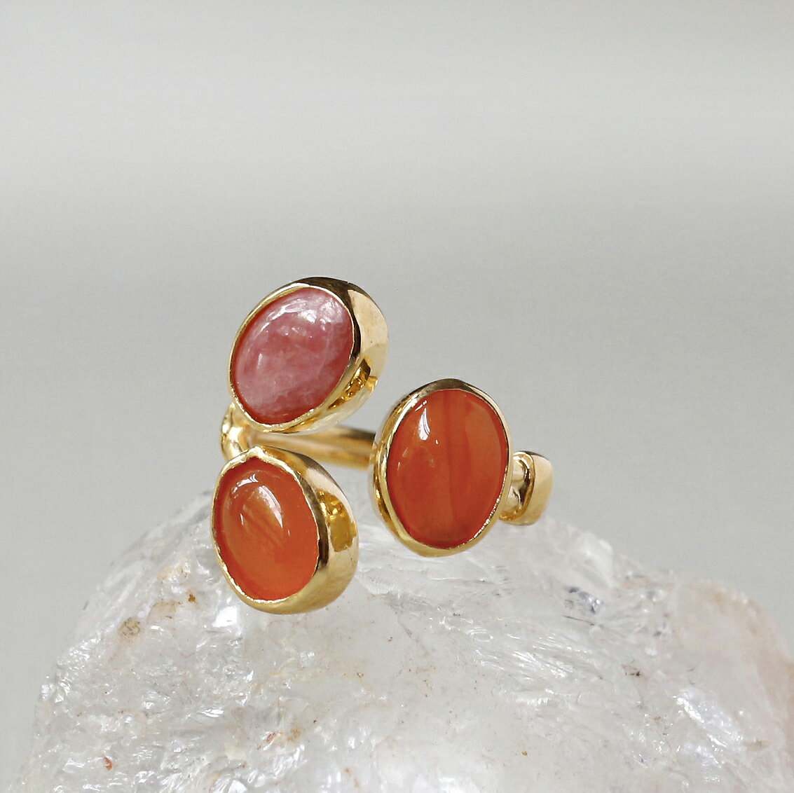 カーネリアンとロードクロサイトシル...