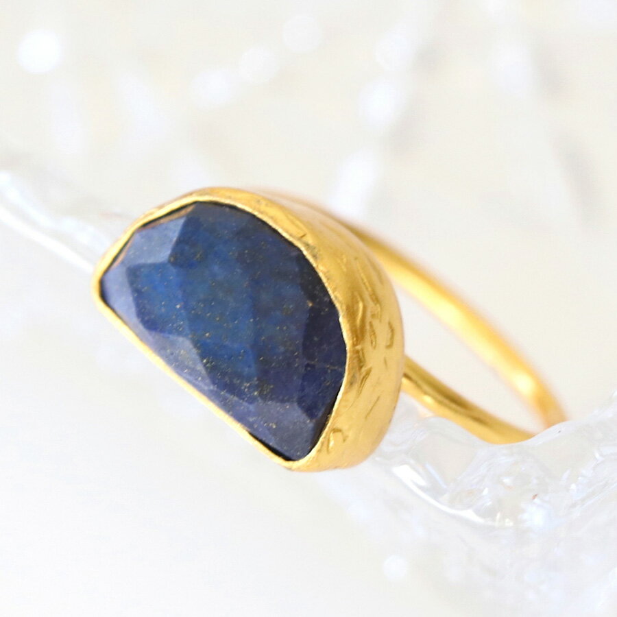륵ᥤɥץ졼ƥåɥ ȥ륳奨꡼ ࡼ󡦥ԥ饺 Lapis lazuli Ring