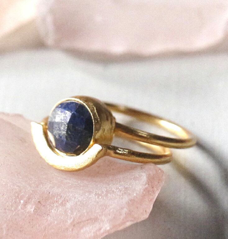 ԥ饺 2Ϣ 22KGP  륵ᥤ ȥ륳奨꡼ Lapis ring