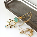 【15%OFFクーポン対象品】アクアカルセドニー 古代モチーフのネックレス アルサメイア トルコジュエリー
