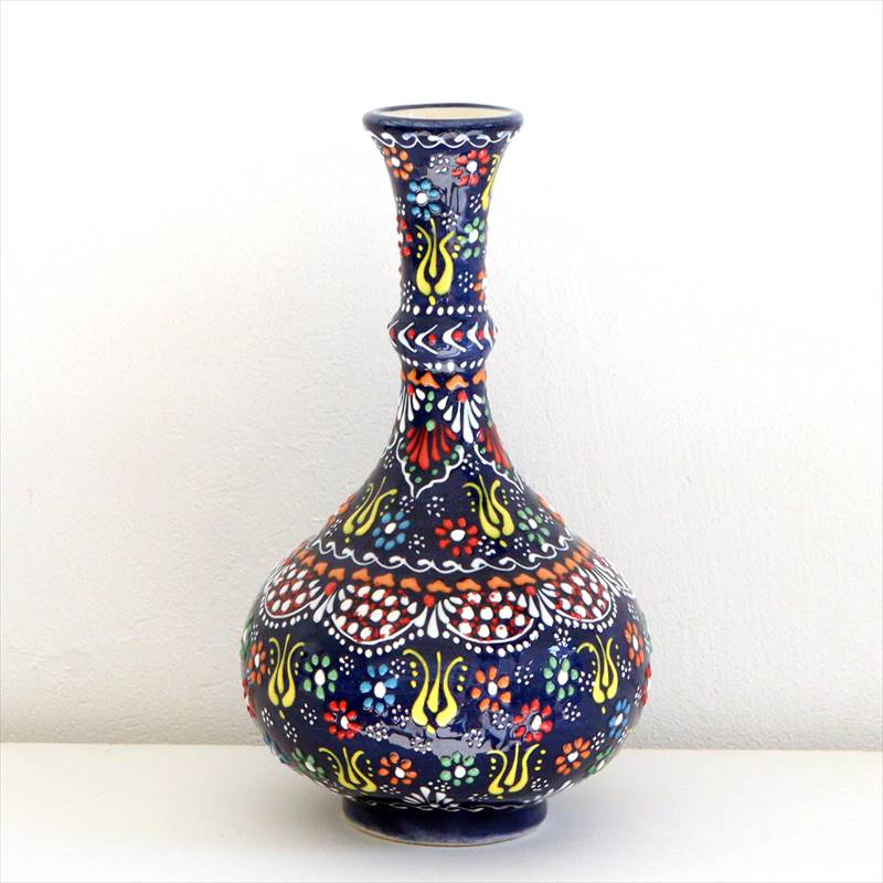 トルコ陶器 花瓶 一輪挿し フラワーベース