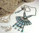 Michel's Vintage Beads Neckrace Hot Rocks BlueBe[Wr[YlbNXEzbgbNX