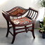 15%OFFݥоʡۥȥ륳 H71W72D37cm ɥȶ  ѡʥ old kilim wood furniture armchair