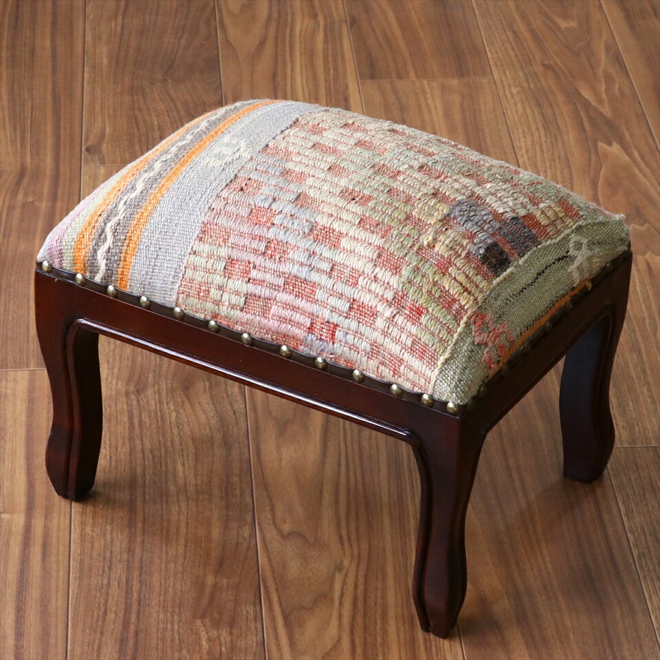 ȥ륳ɥȶ H29W39D29cm Х륱 쥯󥰥륵 ġ롦åȥޥ old kilim stool ottman