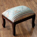 トルコオールドキリム木製家具 H29×W39×D29cm バルケスィル レクタングルサイズ スツール・オットマン old kilim stool ottman