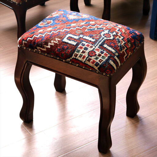 【15%OFFクーポン対象品】アンティークラグ木製家具 H41×W38×D28cm スツール オットマン レクタングル antique rug stool ottman rectangle 【15%OFFクーポン対象品】アンティークラグ木製家具 H41×W38×D28cm スツール オットマン レクタングル antique rug stool ottman rectangle