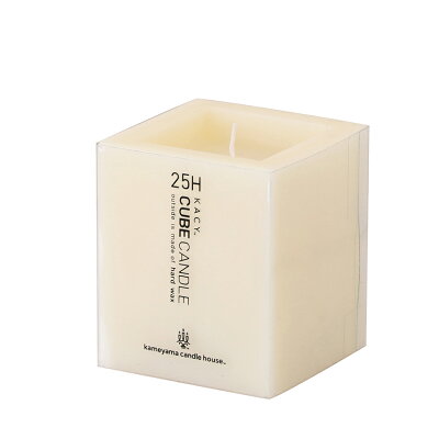 カメヤマキャンドルハウス kameyama candle house basic lifeキューブキャンドルM 1辺6.7cm 高さ7.8cm【クーポン対象外】