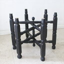 【15%OFFクーポン対象品】アナトリアの木製家具・折りたたみ脚台 高さ40cm/直径46cm