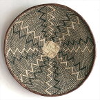ジンバブエ　ヤシの繊維で編んだバスケット 直径42cm Zimbabwe Binga Basket　現品お届け