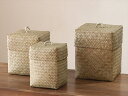 oXPbg3_Zbg ӂtL[u[{bNX ^C i`J[ J`[ Basket Asian straw basket 3set, Thailand