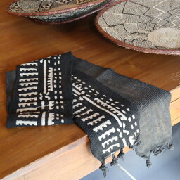 アフリカ泥染め布・マリ/ボゴラン ベルト 146×15cmアフリカ布/Mud Cloth Mali, Bogolan African textile