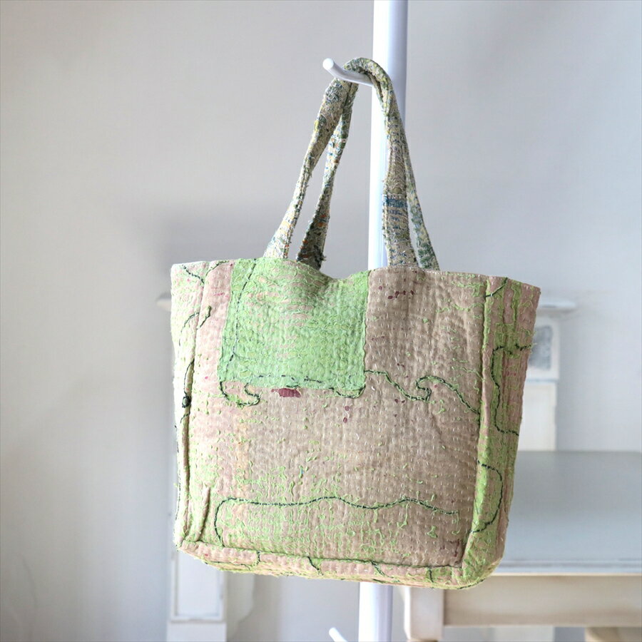 Rakuten - ヴィンテージカンタ　トートバッグ　現品マチ付き　一点もの　カンタ刺繍　A4サイズが入る