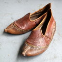 【10%OFFクーポン対象品】アナトリアンフォークシューズ~19世紀の製法で作ったオリジナルの革靴ブラウン スリッポン サイズ37