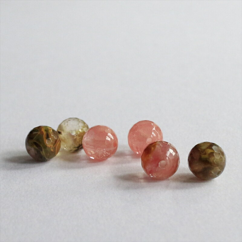 Genuine, Semi-Precious Stones - ローズクォーツ 天然石ビーズ　ミックス OUTLET