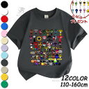 【期間限定100円クーポン】 スプランキー Sprunki incredibox 子供服 Tシャツ キッズ 半袖 Tシャツ 夏服 綿100% 春夏秋 シャツ トップス 通気 肌着 柔らかい 丸首 可愛い スウェット 子ども服 小学生 通園着 グッズ 誕生日 クリスマス プレゼント 男の子 女の子 服 110-160cm