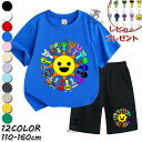 【期間限定100円クーポン】 スプランキー セットアップ キッズ ジャージ 半袖 子供 スプランキー Sprunki Tシャツ パンツ 上下セット 2点セット パジャマ 綿100% 夏物 シャツ 女の子 男の子 ジュニア 可愛い ゆったり スウェット グッズ 子供服 通園着 誕生日 プレゼント