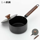 ミニ鉄鍋 片手鍋 雪平鍋 片手鍋 ih ミルクパン【ih対応/琺瑯/片手鍋/蓋付き/キッチン用品/離乳食/調理器具/】 茹でる 沸かす 煮る 万能鍋 送料無料