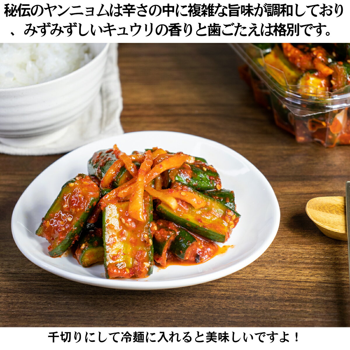 【キュウリキムチ 500g】キムチランド謹製 保存食 発酵食品 韓国食品 韓国食材 韓国 食品 食べ物 キムチ 韓国キムチ ご飯のおとも ごはんのお供 オイキムチ | おいしい 辛い きゅうり キュウリ ヤンニョム 韓国料理 韓国グルメ おつまみ つまみ 酒の肴 グルメ