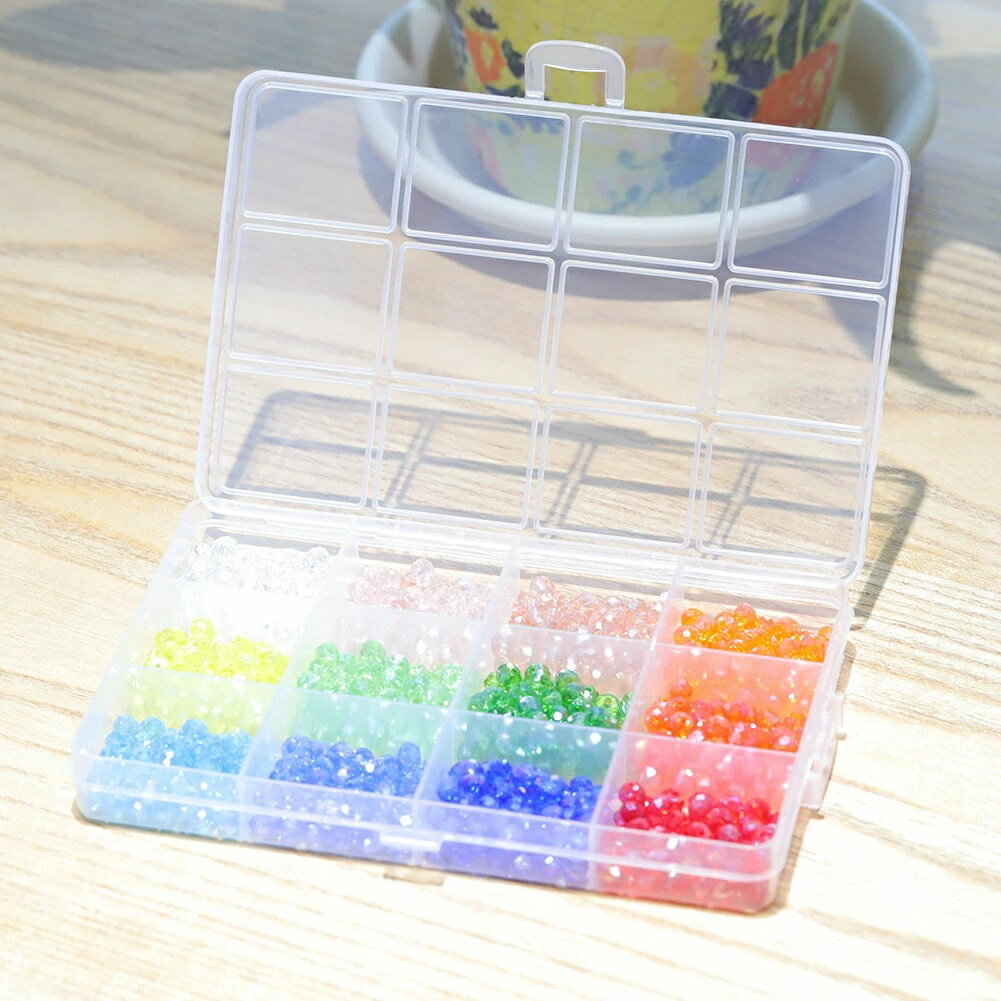 乐天商城 - 600個ガラスビーズDIY　ブレスレット　ネックレス　セット手芸 6mm 12色 ハンドメイドビーズ キット ガラスビーズ