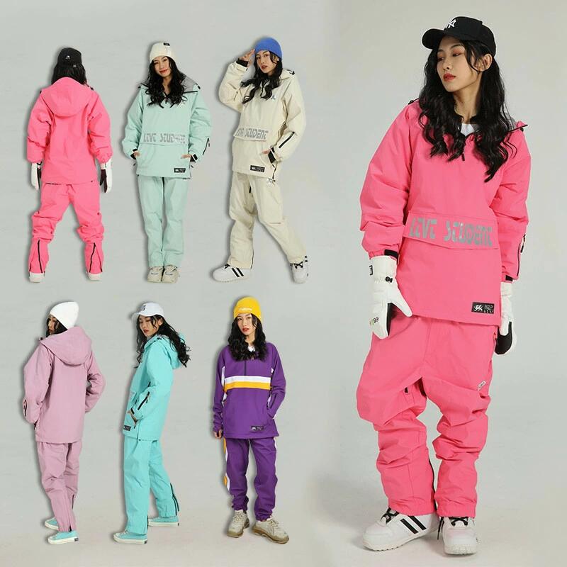 メンズ プルオーバーパーカー 202 無地 セットアップ レディース ロングパンツ ウェア スノーボード 切り替え 上下セット 韓国風