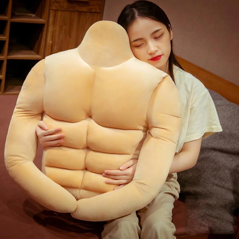 彼氏クッショ ぬいぐるみ 筋肉マン抱き枕 まくら プレゼント おもちゃ 抱きまくら グッズ こころいやす 柔らか 筋肉マン